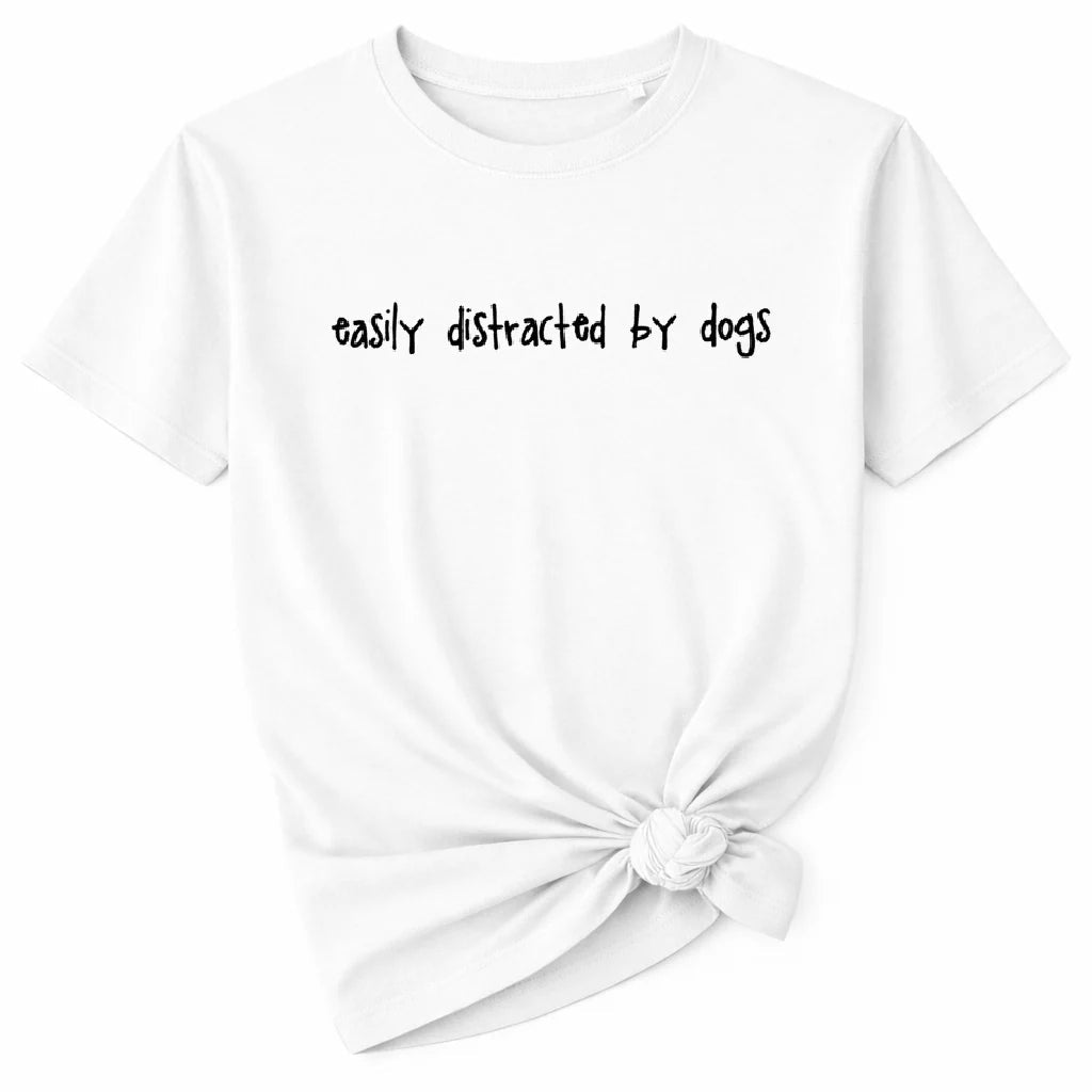 Easily Distracted by Dogs Women'S Organic Cotton T-Shirt - Baby Organic