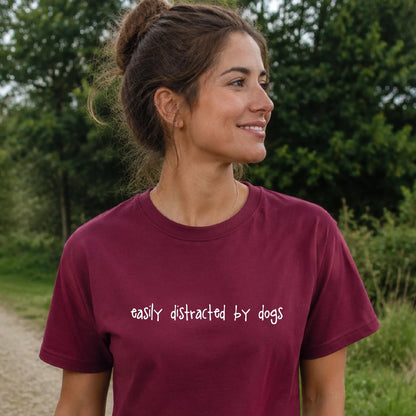 Easily Distracted by Dogs Women'S Organic Cotton T-Shirt - Baby Organic