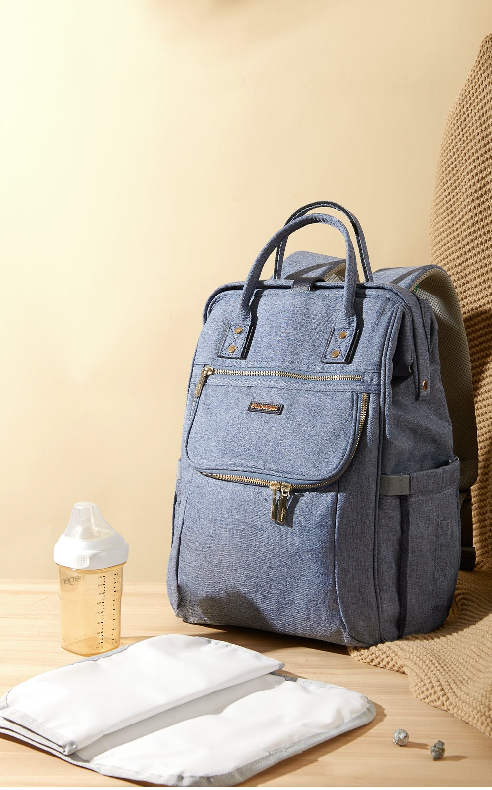 Easy Open Diaper Backpack - Baby Organic