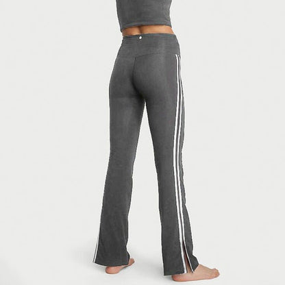 Ella Organic Cotton High-Rise Flare Stripe Leggings - Baby Organic