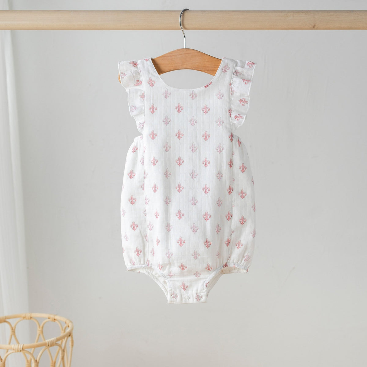 Fleur De Rose Organic Muslin Bubble Romper - Baby Organic