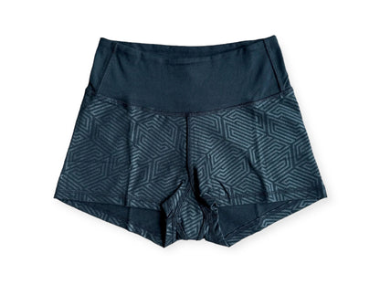 Geometric Print Booty Shorts: Organic Cotton High Waist Yoga Shorts - Baby Organic