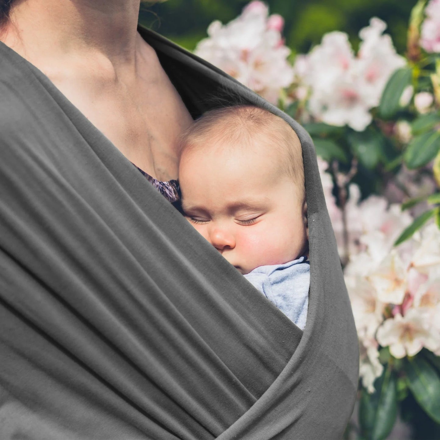 Gllquen Baby Wrap Carriers Organic Cotton Slings, for Toddlers, Infant, Newborn 35 Lbs, Dark Gray - Baby Organic