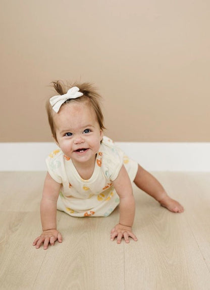 GOTS Certified Organic Cotton Dress w/ Bloomers - Smiley Bolts - Baby Organic