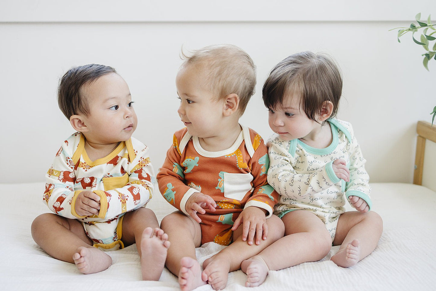 GOTS Certified Organic Cotton Long Sleeve Bodysuit - Aztec Pony - Baby Organic