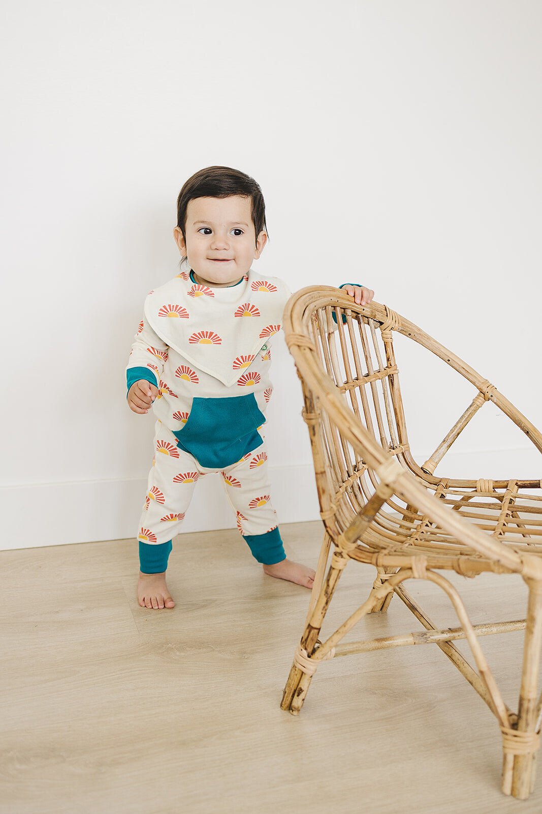 GOTS Certified Organic Cotton Playsuit - Sunrise - Baby Organic