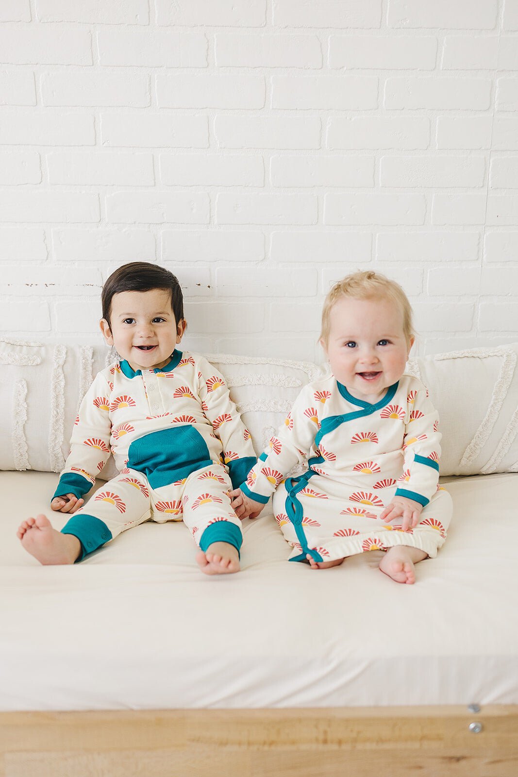 GOTS Certified Organic Cotton Playsuit - Sunrise - Baby Organic