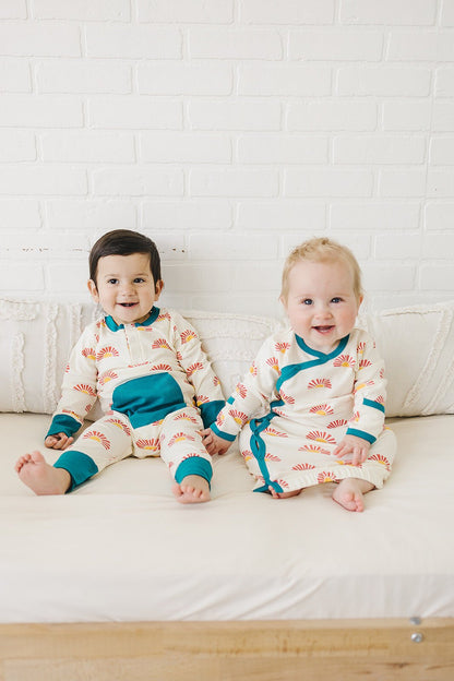 GOTS Certified Organic Cotton Playsuit - Sunrise - Baby Organic