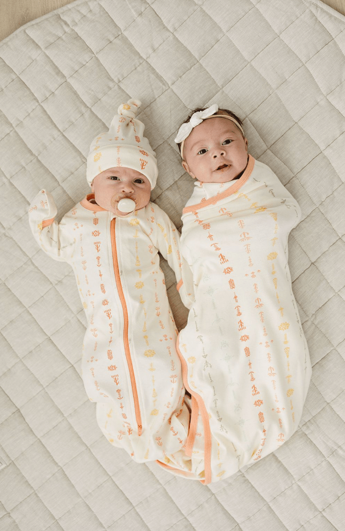 GOTS Certified Organic Cotton Sleepsack - Boho Floral - Baby Organic