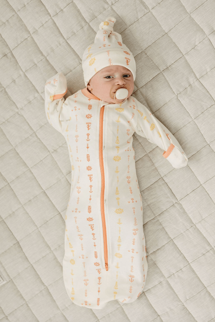 GOTS Certified Organic Cotton Sleepsack - Boho Floral - Baby Organic