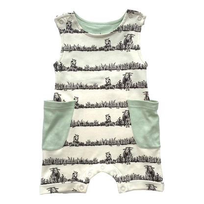 GOTS Certified Organic Cotton Sleeveless Romper - Billie & Kid - Baby Organic