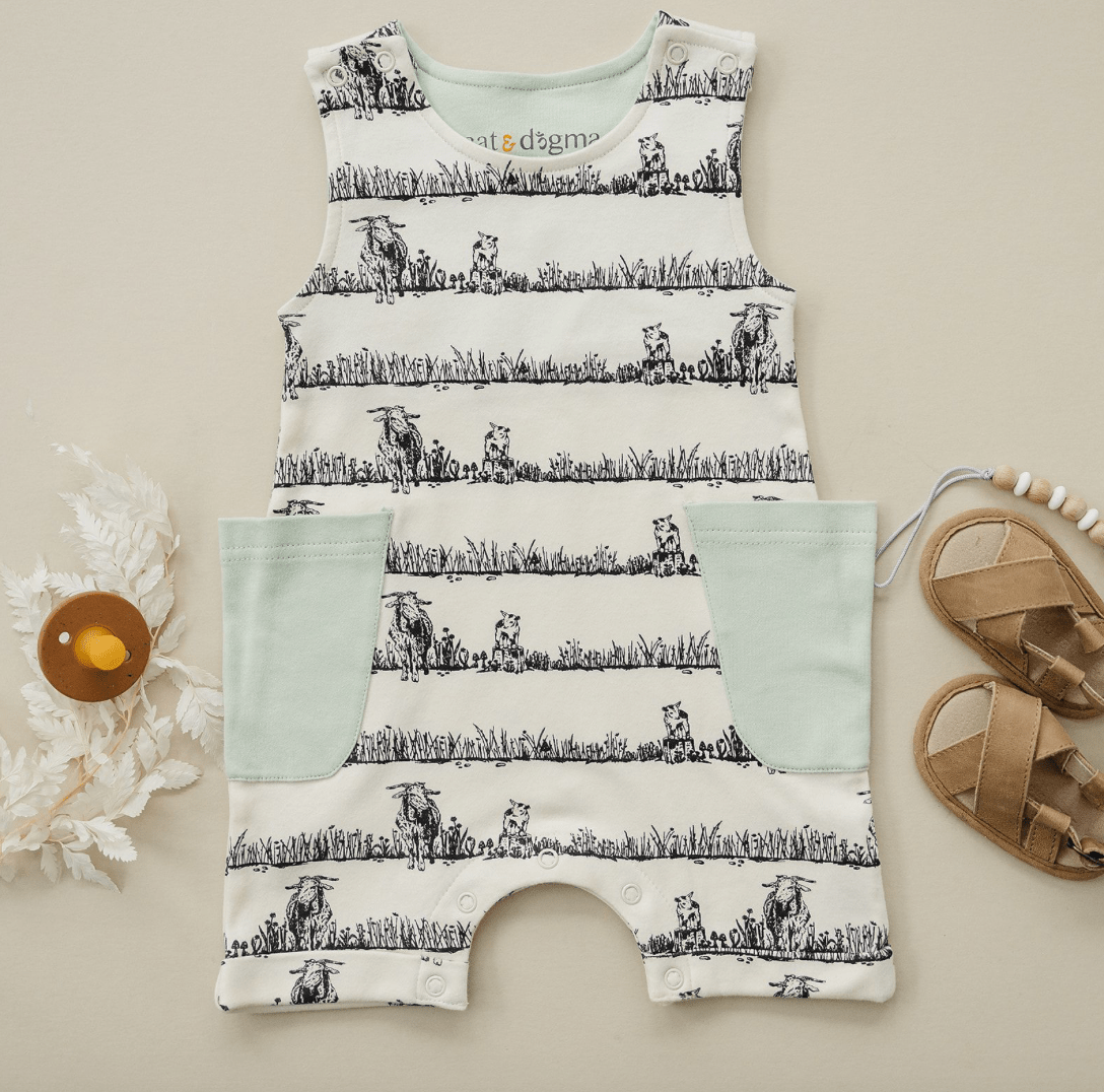 GOTS Certified Organic Cotton Sleeveless Romper - Billie & Kid - Baby Organic