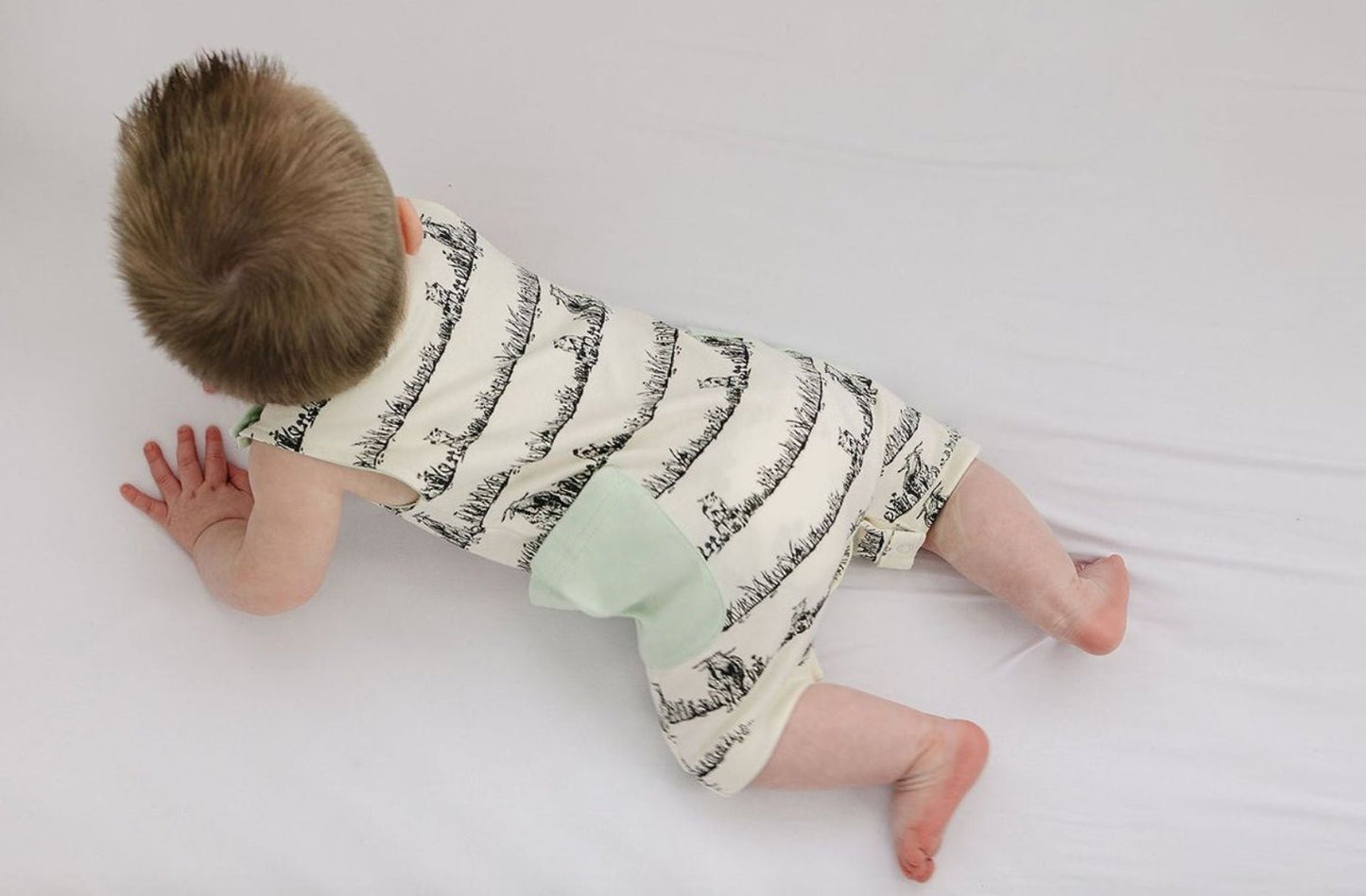 GOTS Certified Organic Cotton Sleeveless Romper - Billie & Kid - Baby Organic