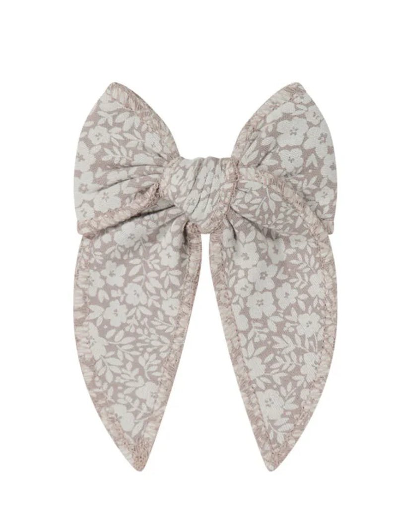 Greta Floral Bark Organic Cotton Bow - Baby Organic