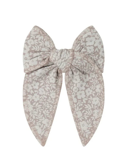 Greta Floral Bark Organic Cotton Bow - Baby Organic