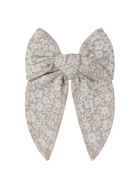Greta Floral Bark Organic Cotton Bow - Baby Organic