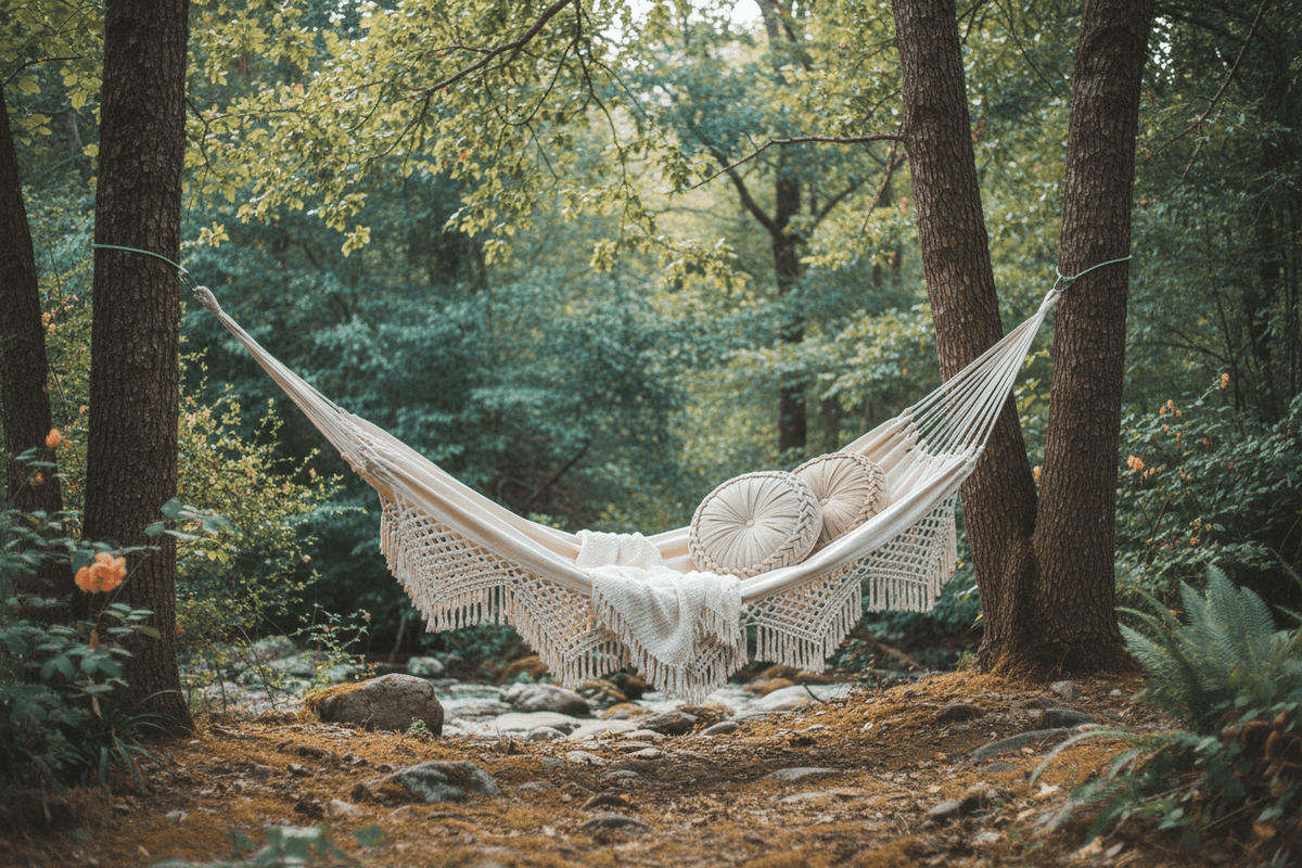 Hammocks a White Organic Cotton Hammock Double Two Person Hammock, Premium Quality, Ethical, Fair Trade, Large - Baby Organic