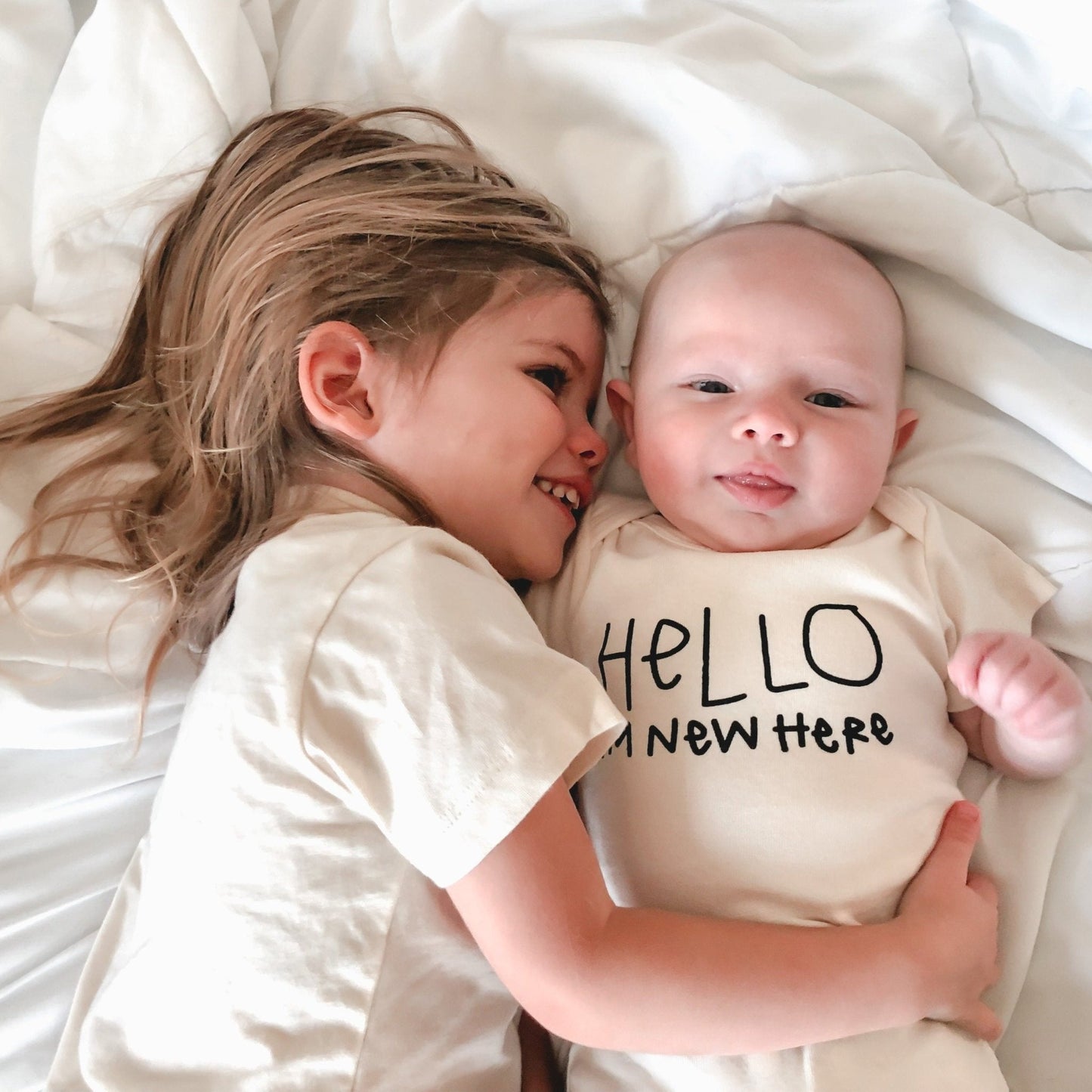 Hello I'm New Here Organic Baby Bodysuit - Baby Organic