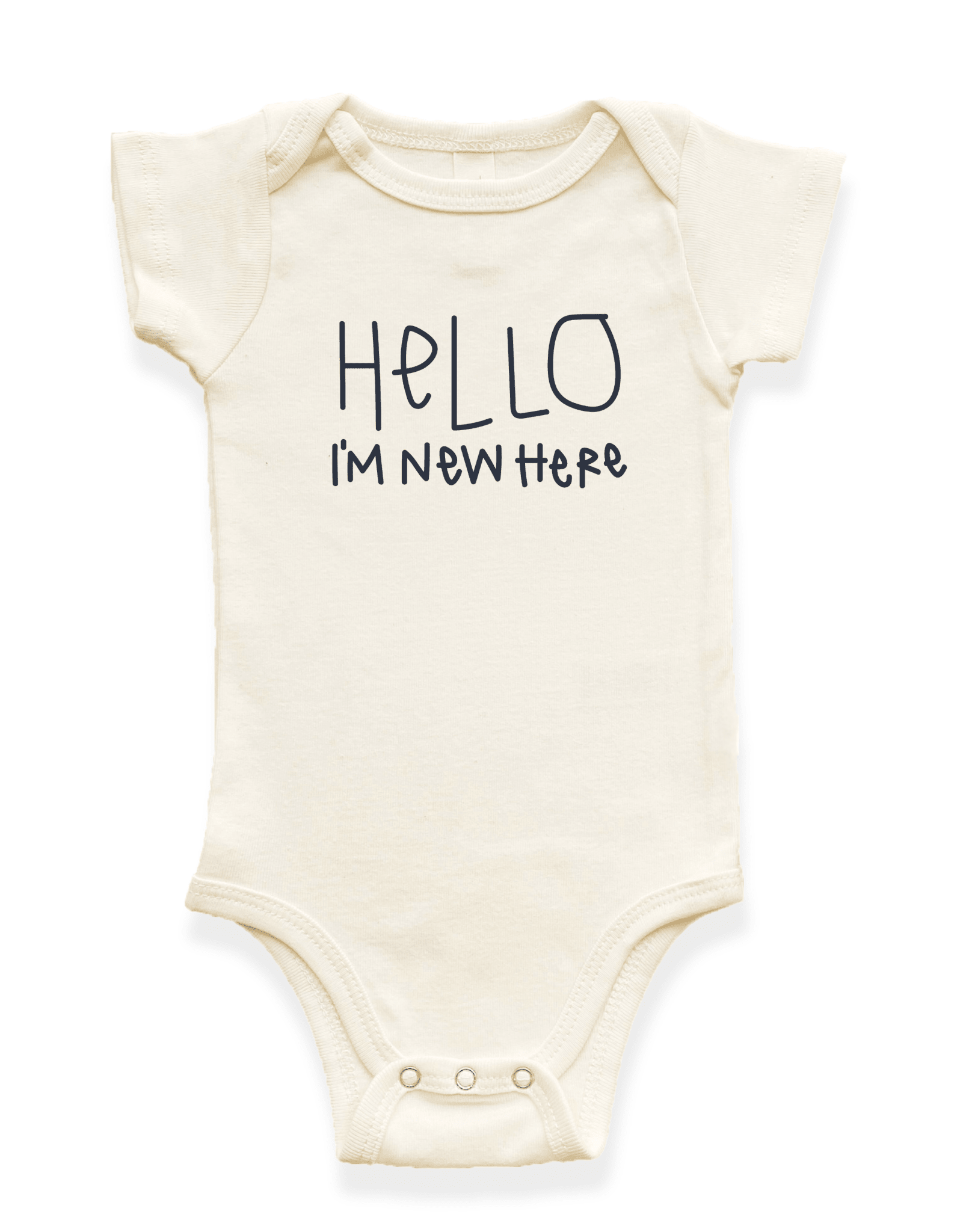 Hello I'm New Here Organic Baby Bodysuit - Baby Organic