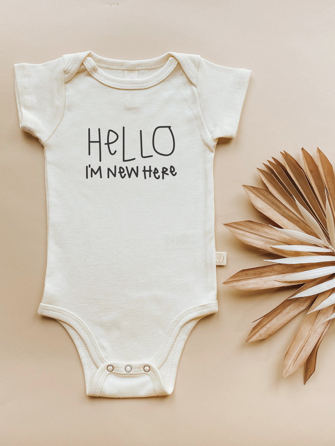 Hello I'm New Here Organic Baby Bodysuit - Baby Organic