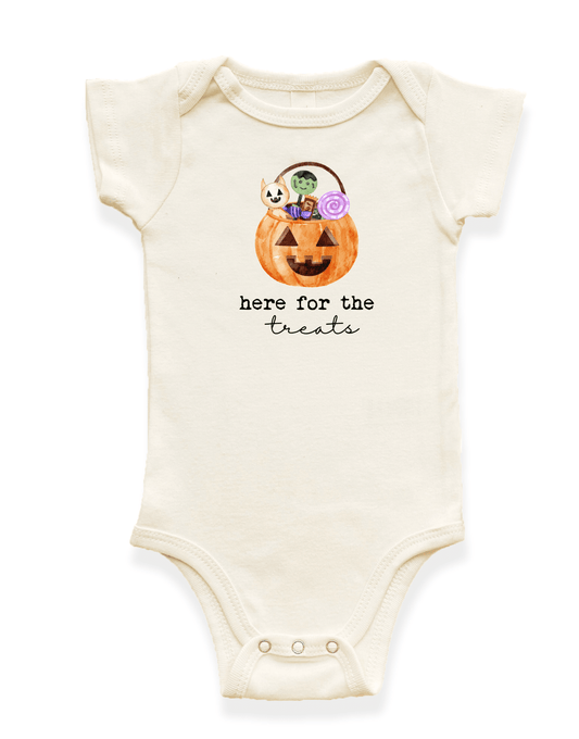 Here For The Treats Organic Baby Bodysuit - Baby Organic