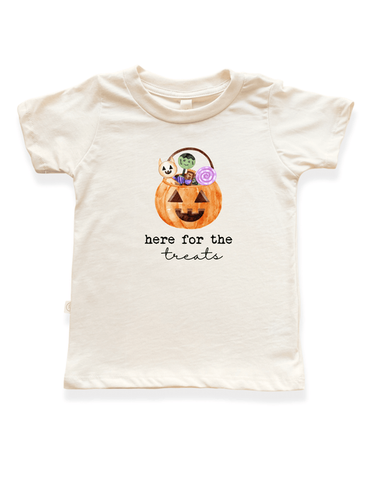 Here For The Treats Organic Kids T-Shirt - Baby Organic