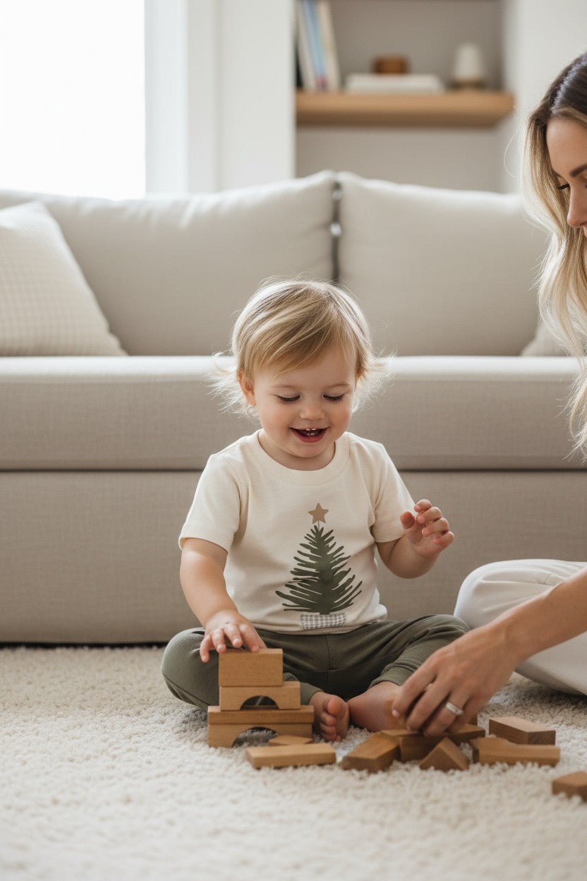 Holiday Tree Organic Kids T-Shirt - Baby Organic