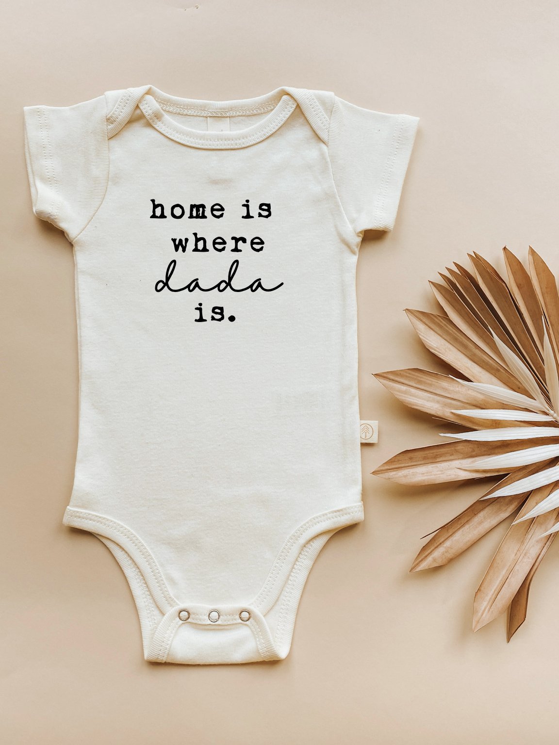 Dada Is Home Baby Bodysuit cozy infant bodysuit dad themed baby clothing
