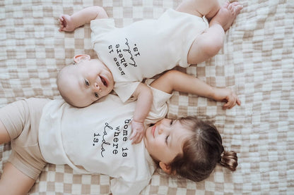 Dada Is Home Baby Bodysuit breathable organic cotton baby romper natural fabric