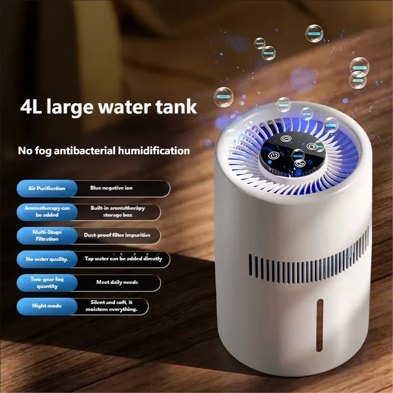Home Office Desktop Fog Free Humidifier Air Purifier for Bedroom Car - Safe for Pregnant Women Mothers Babies - Baby Organic