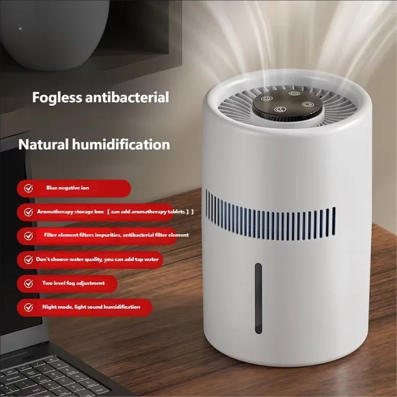 Home Office Desktop Fog Free Humidifier Air Purifier for Bedroom Car - Safe for Pregnant Women Mothers Babies - Baby Organic