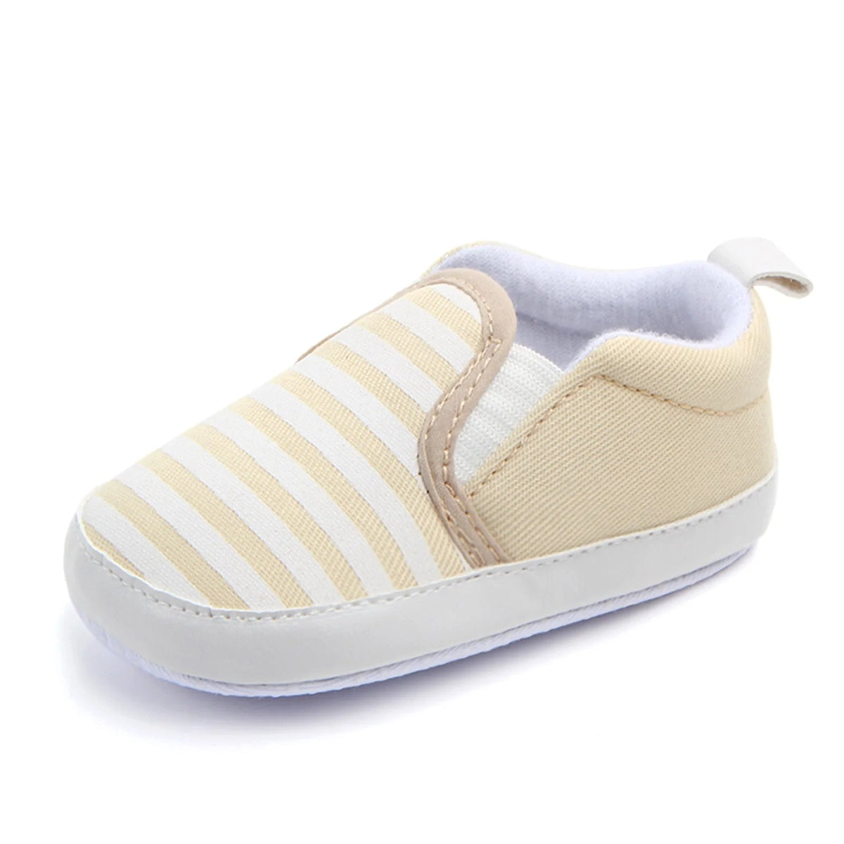 Infant Newborn Baby Flat Shoes, Stripe Print Non-Slip Slippers Soft Sole Adorable Baby Booties Babies First Walking Shoes 0-18M - Baby Organic
