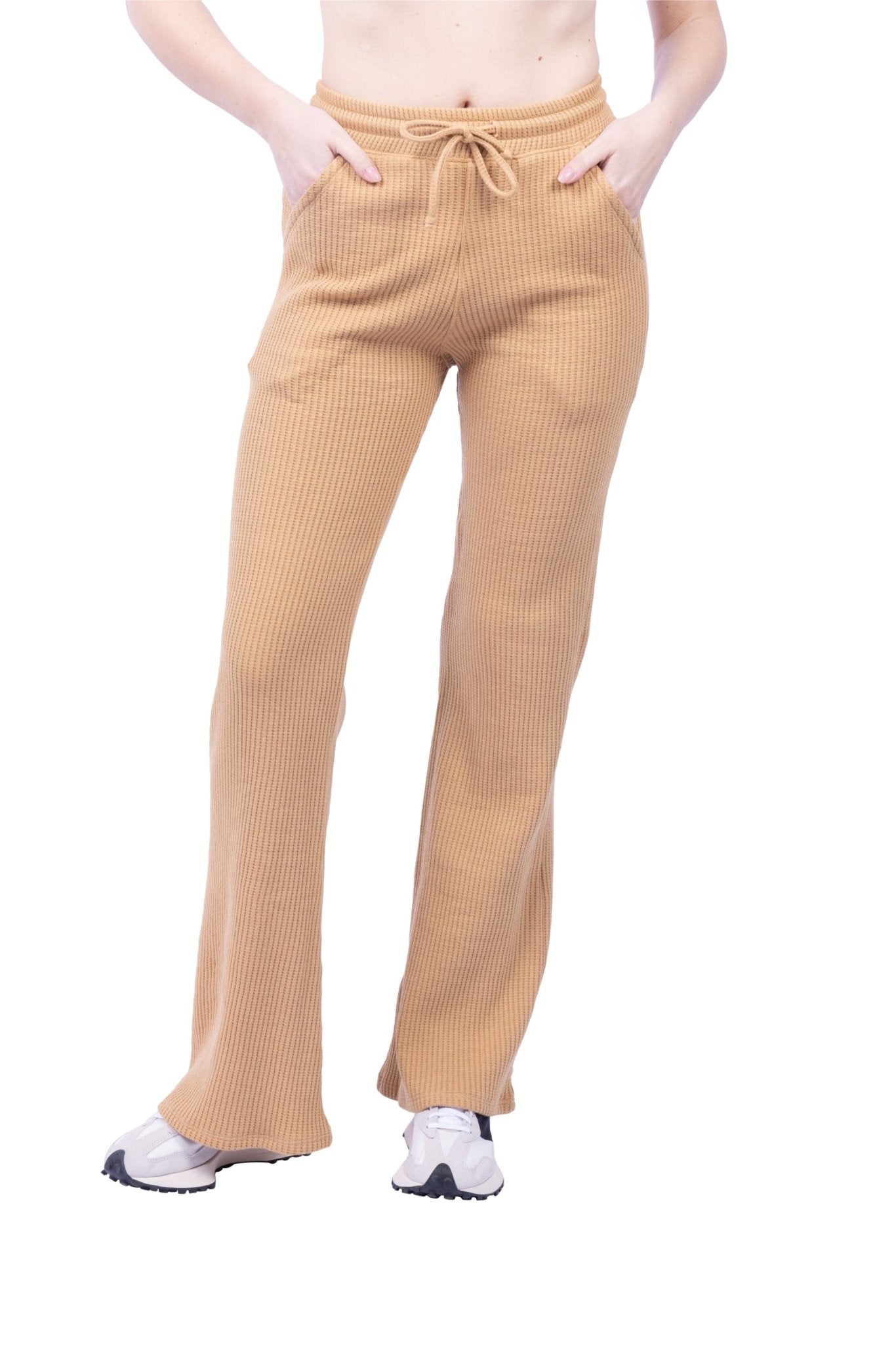 Jules Waffle Knit Organic Cotton Drawstring Pant - Baby Organic
