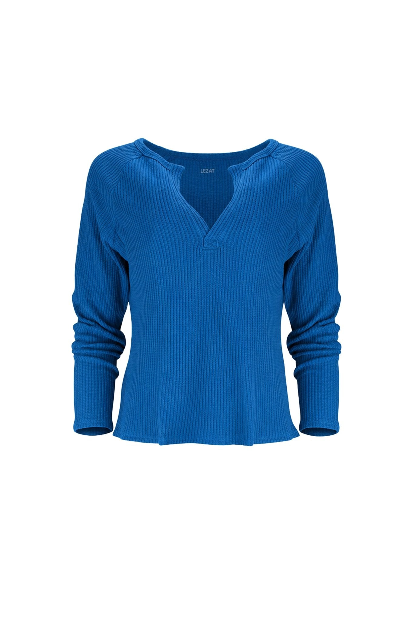 Jules Waffle Knit Organic Cotton V-Neck Pullover - Baby Organic