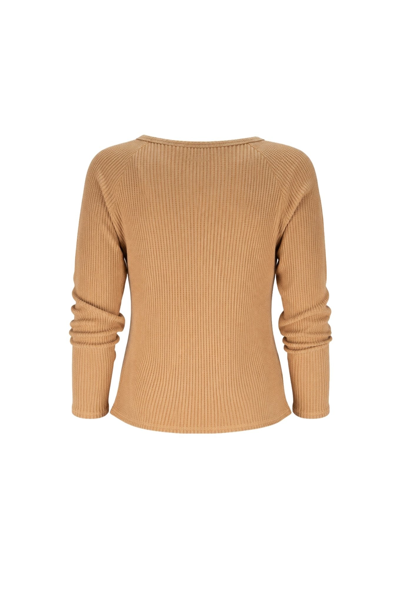 Jules Waffle Knit Organic Cotton V-Neck Pullover - Baby Organic