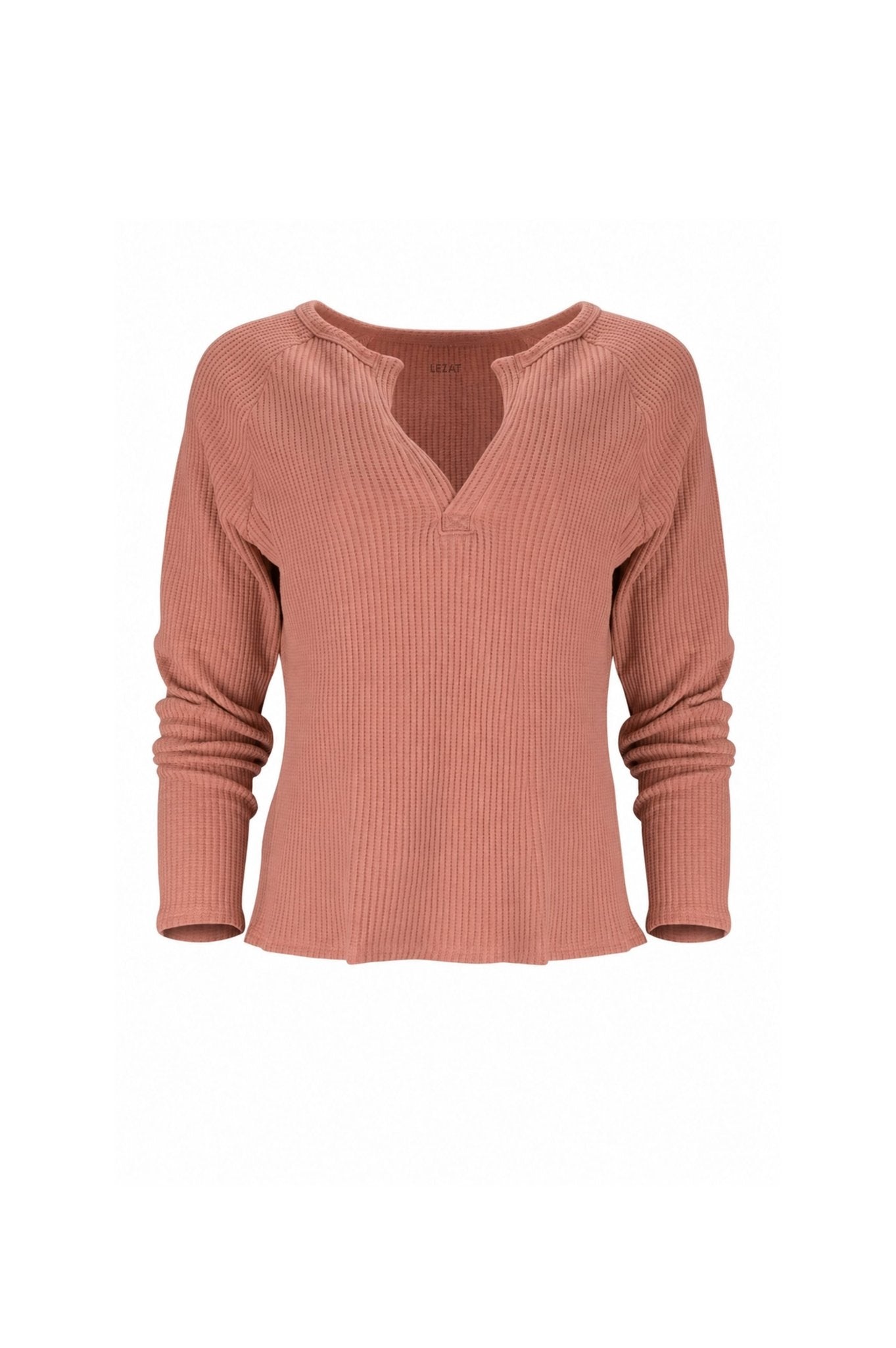 Jules Waffle Knit Organic Cotton V-Neck Pullover - Baby Organic
