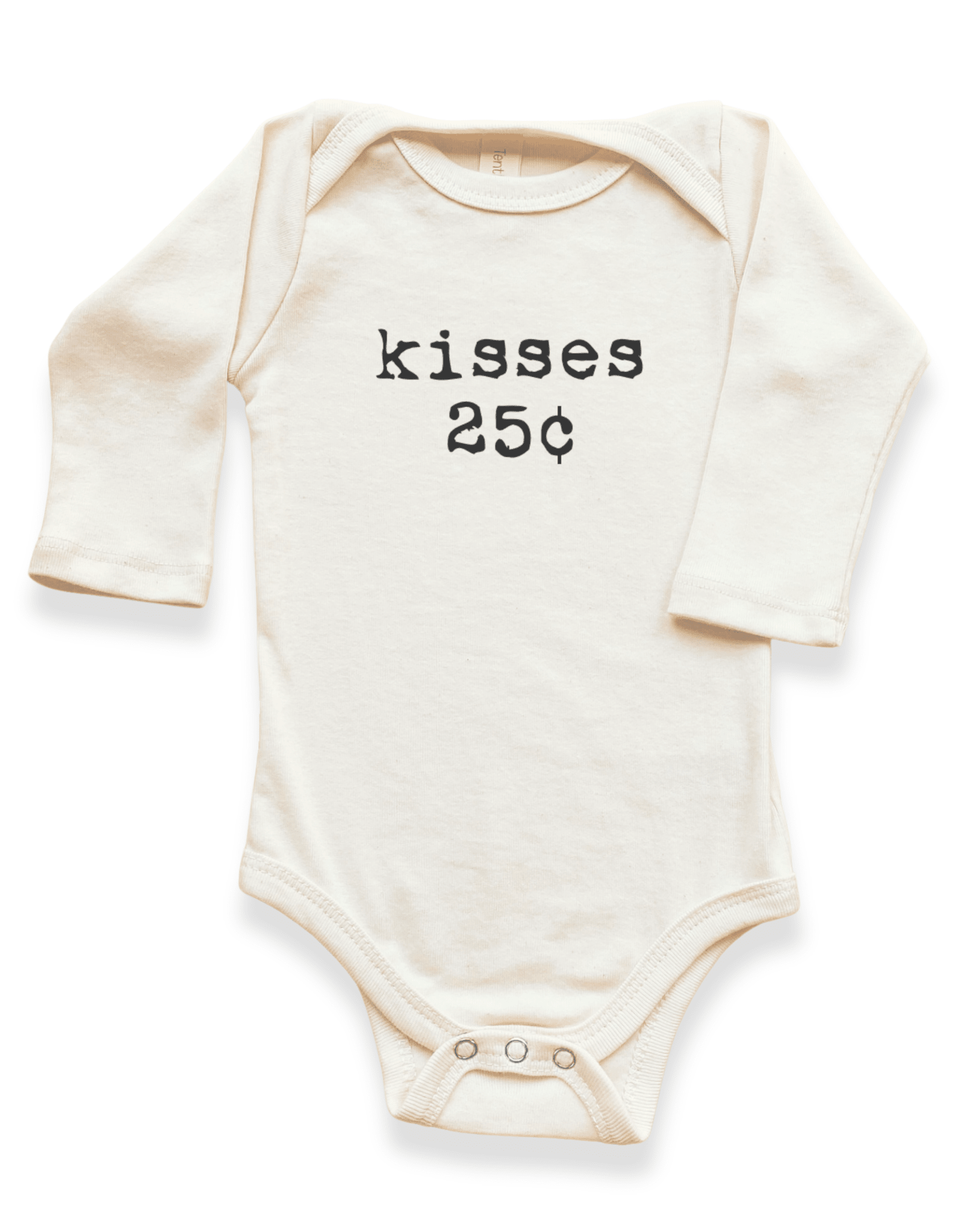Kisses Baby Bodysuit with cute romantic 25c graphic print