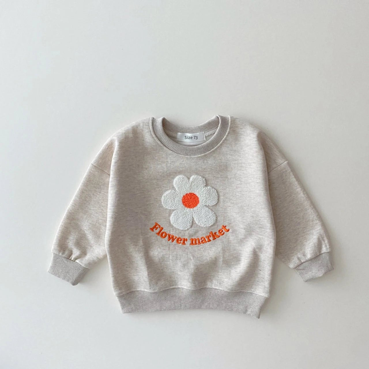 Korea Girls Organic Cotton Flowers Sweatshirt+Pants 2 Pcs/Set Tracksuit Toddler Girl Clothes Set Baby Girls Boutique Outfits Hot - Baby Organic