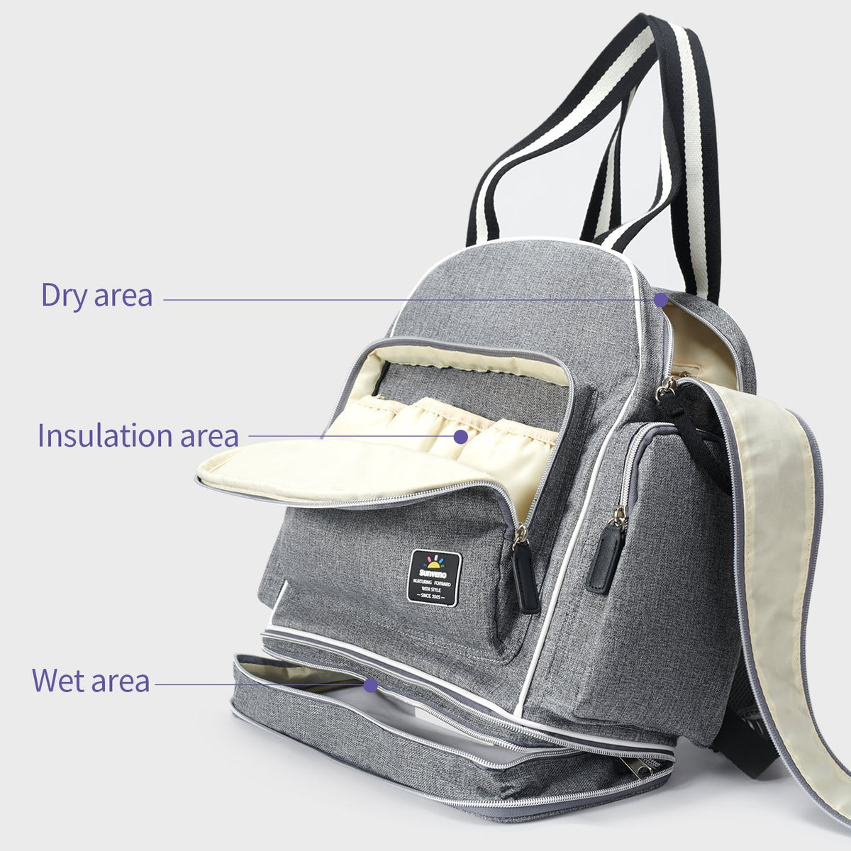 Large Capacity Expanding Diaper Bag - Baby Organic