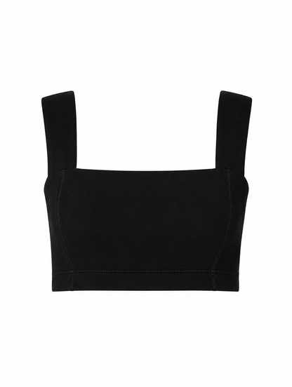 Square Neck Organic Cotton Sports Bra