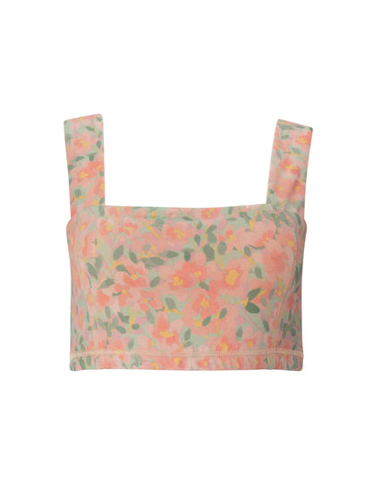 Square Neck Organic Cotton Sports Bra