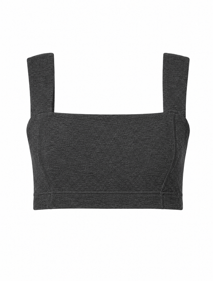 Square Neck Organic Cotton Sports Bra