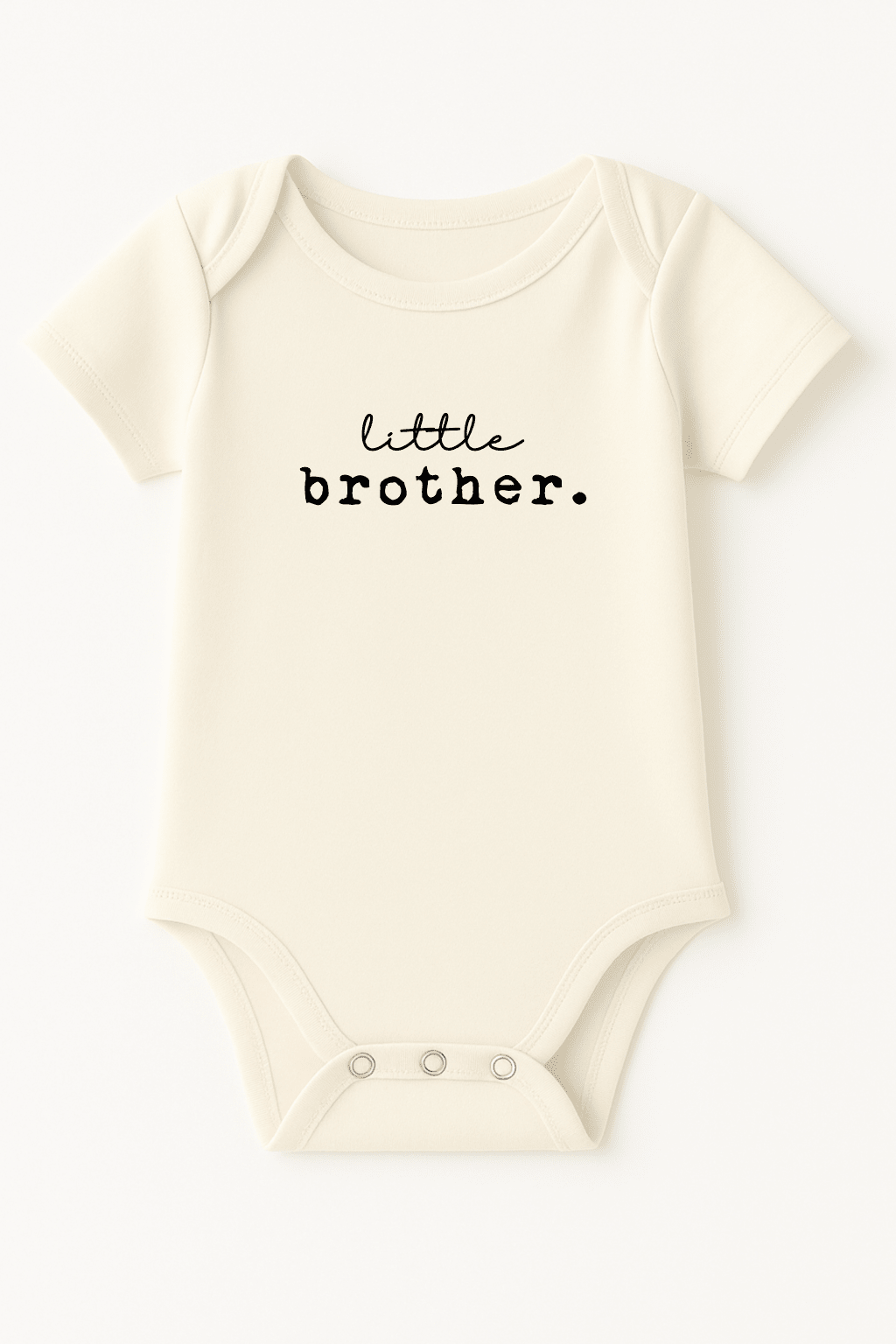 Little Brother Organic Cotton Short Sleeve Baby Bodysuit - Baby Organic