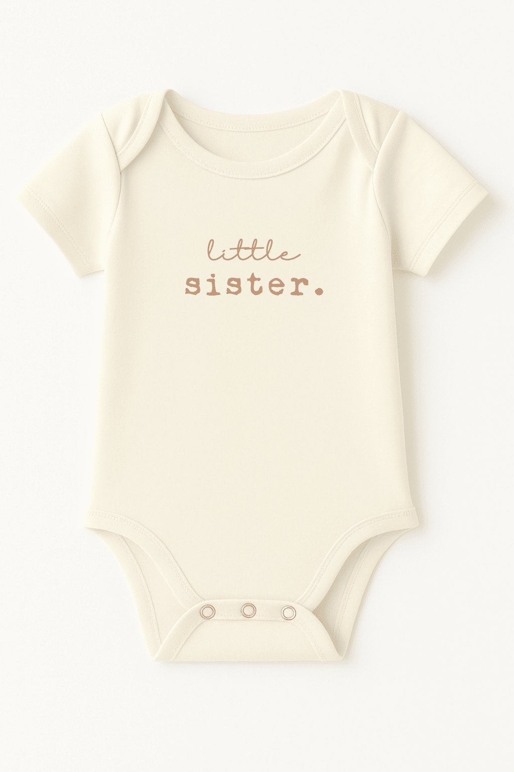 Little Sister Baby Bodysuit made in USA organic cotton baby essential