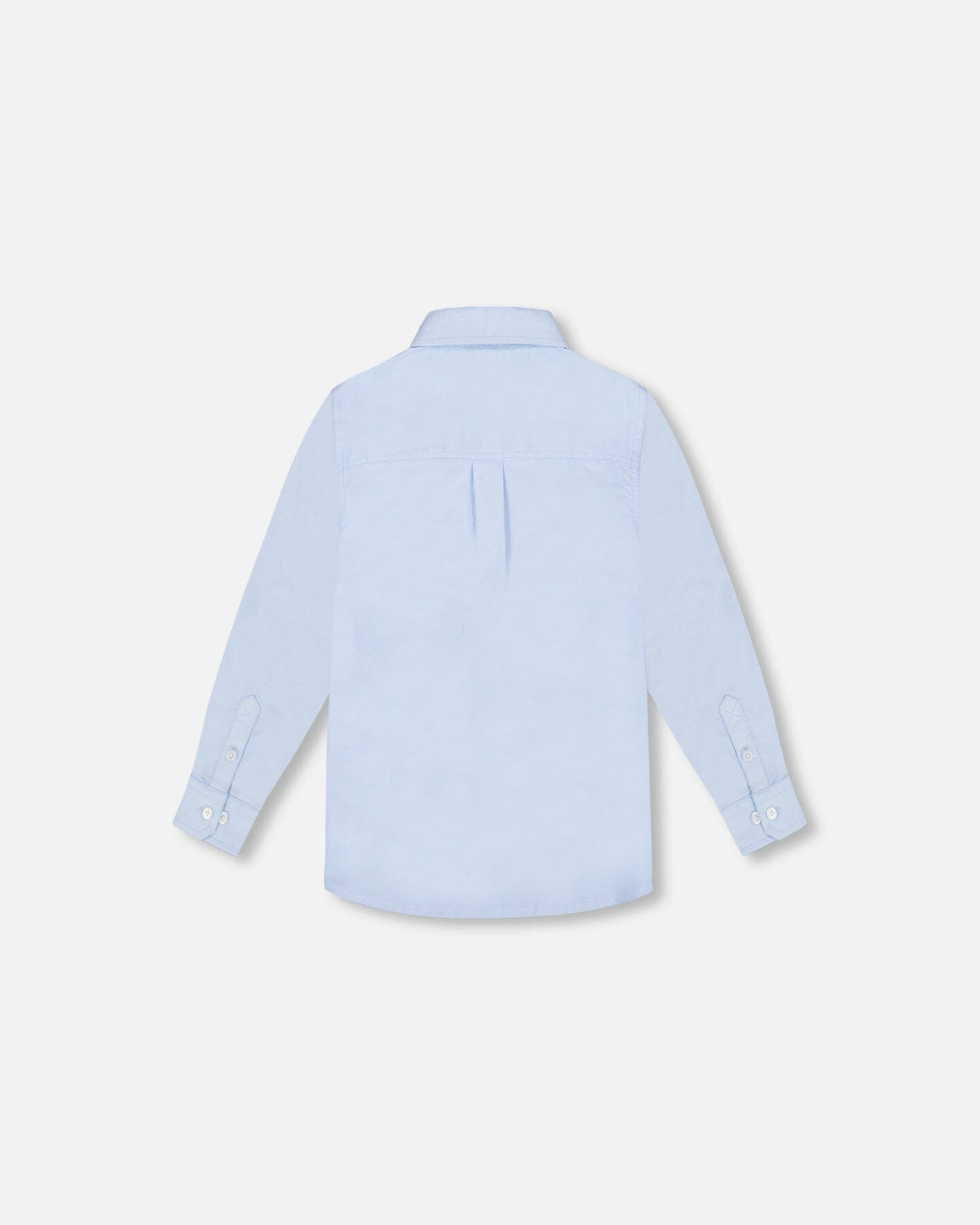 Long Sleeve Button Down Shirt Pale Blue - Baby Organic