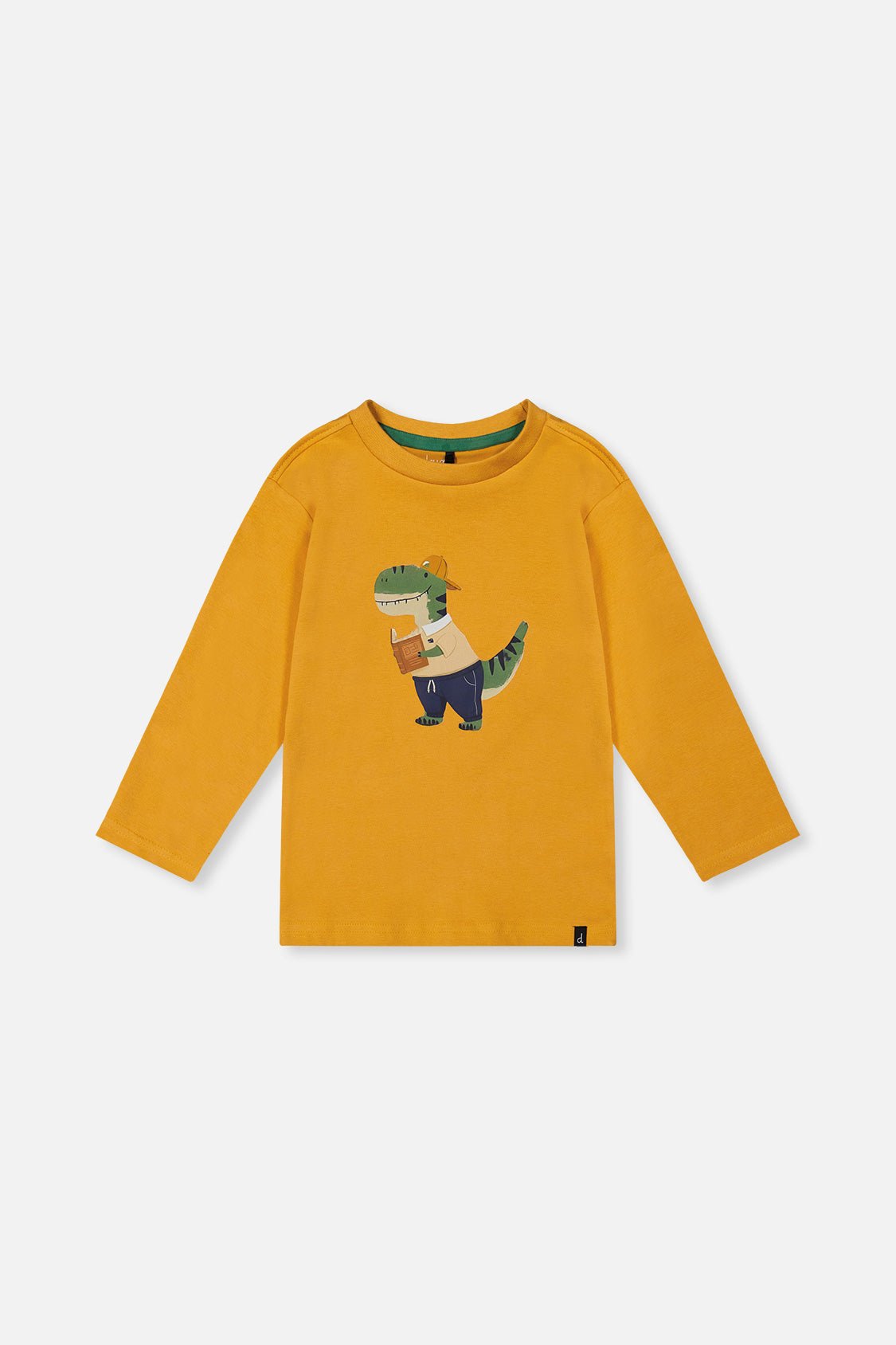 Long Sleeve Organic Cotton T-Shirt Mustard Yellow - Baby Organic