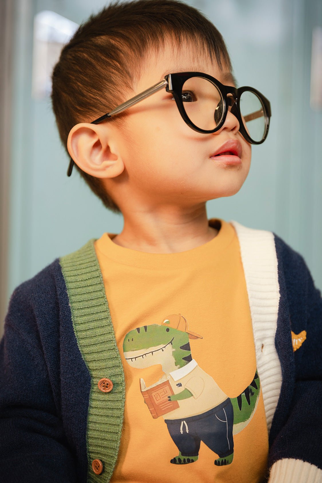 Long Sleeve Organic Cotton T-Shirt Mustard Yellow - Baby Organic