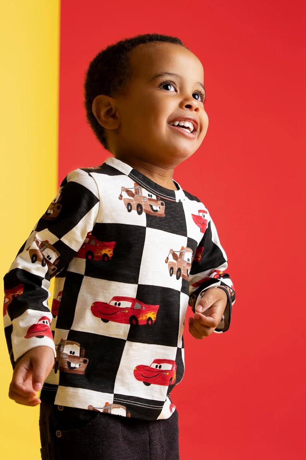 Organic Cotton Long Sleeve Printed Tee for babies, toddlers, and kids with a soft graphic design