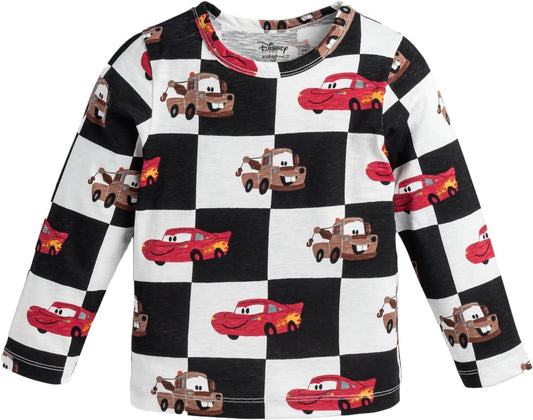 Organic Cotton Long Sleeve Printed Tee for babies, toddlers, and kids with a soft graphic design