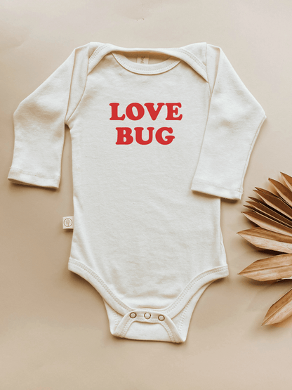 Love Bug Baby Bodysuit adorable baby outfit love bug message print
